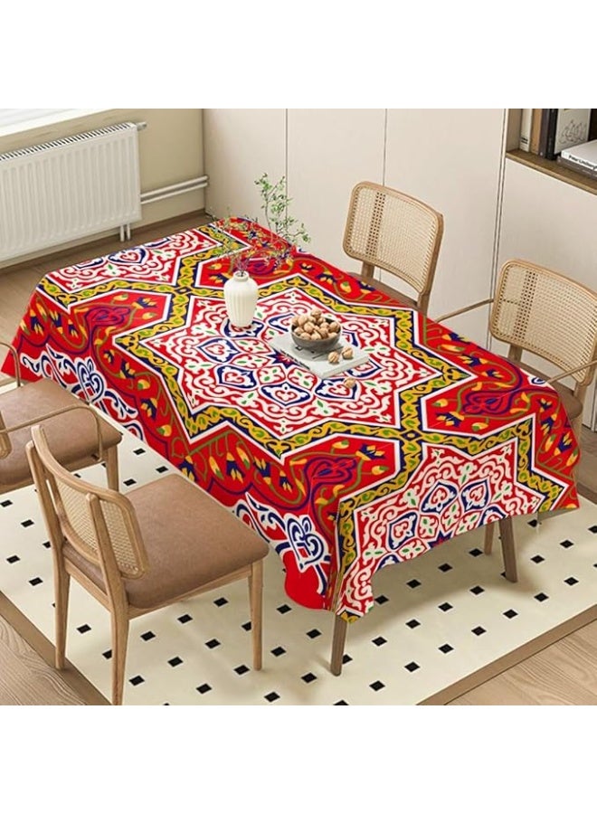 مفرش ترابيزة بتصميم خيامية لديكور رمضان، مقاس  2 متر - Image 2